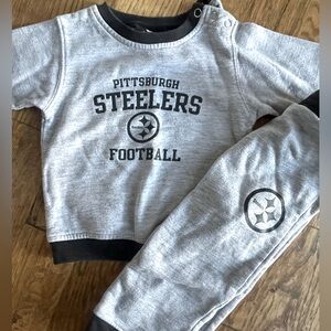 Reebok NFL Toddler Steelers Sweatshirt and Sweatpants Size 12 Months
